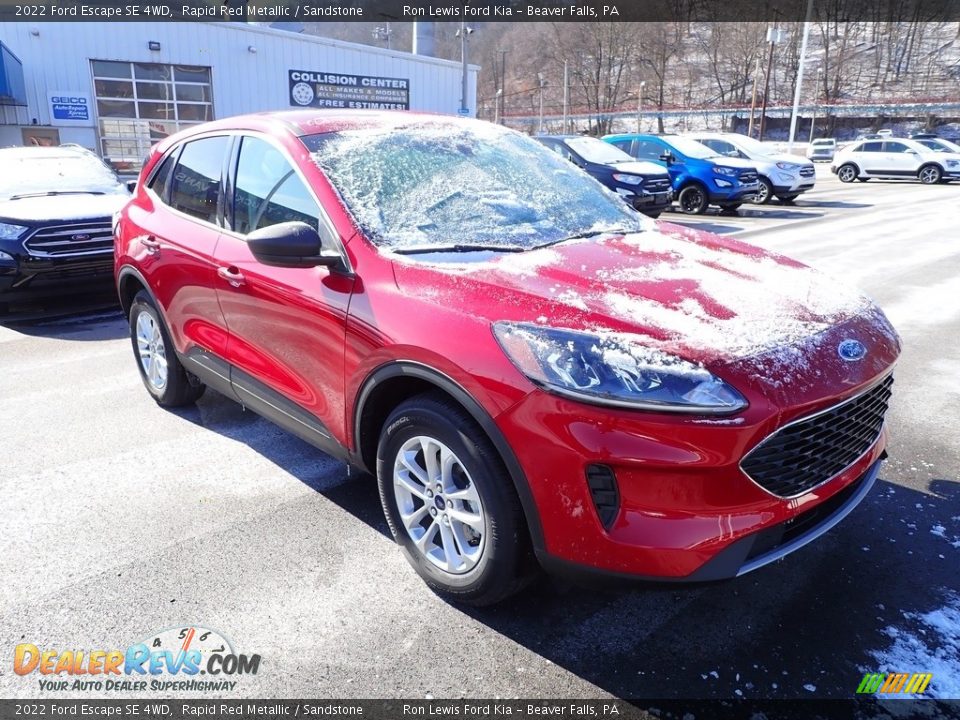 2022 Ford Escape SE 4WD Rapid Red Metallic / Sandstone Photo #2