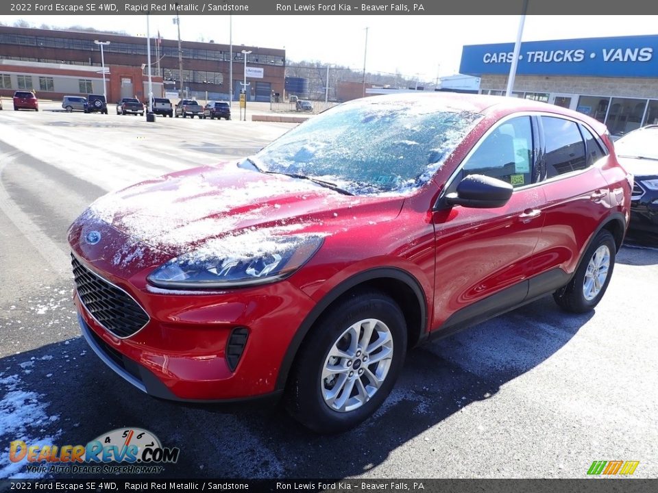 2022 Ford Escape SE 4WD Rapid Red Metallic / Sandstone Photo #4