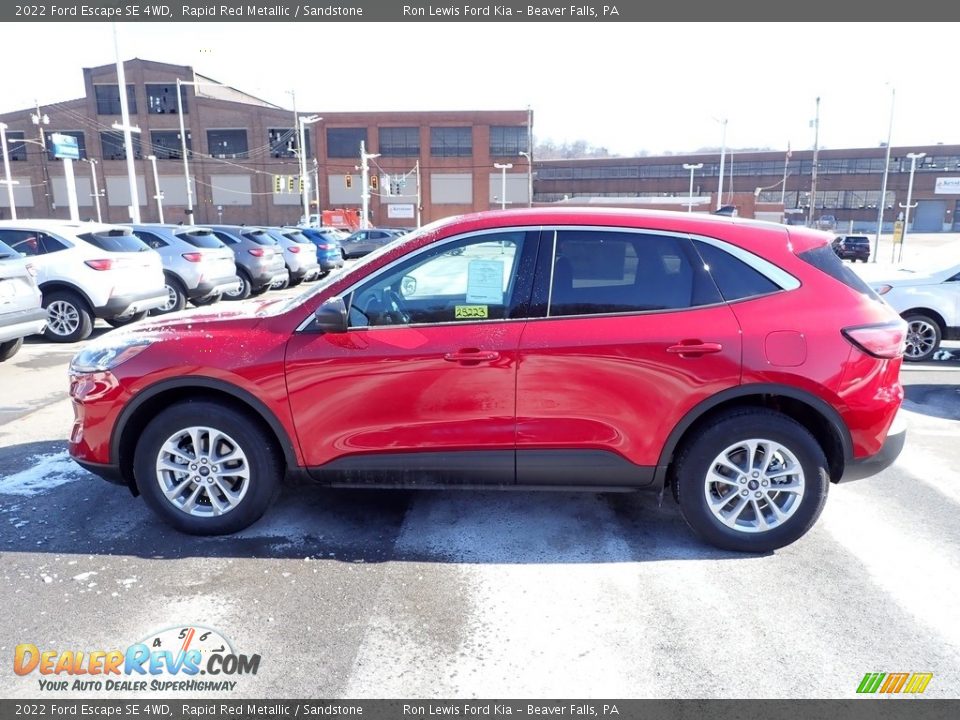 2022 Ford Escape SE 4WD Rapid Red Metallic / Sandstone Photo #5