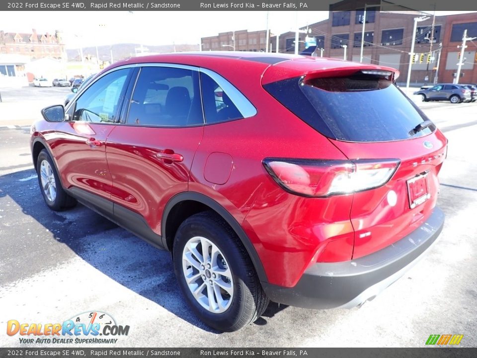 2022 Ford Escape SE 4WD Rapid Red Metallic / Sandstone Photo #6