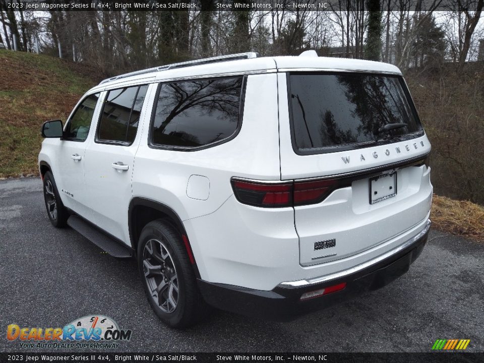 2023 Jeep Wagoneer Series III 4x4 Bright White / Sea Salt/Black Photo #8