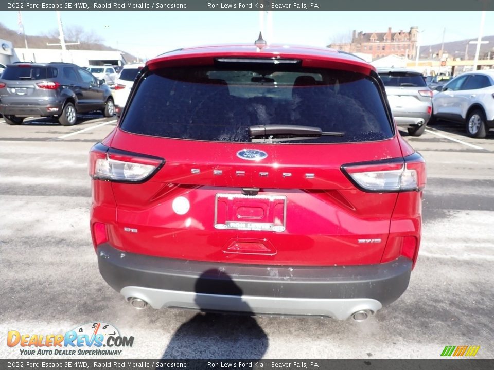 2022 Ford Escape SE 4WD Rapid Red Metallic / Sandstone Photo #7