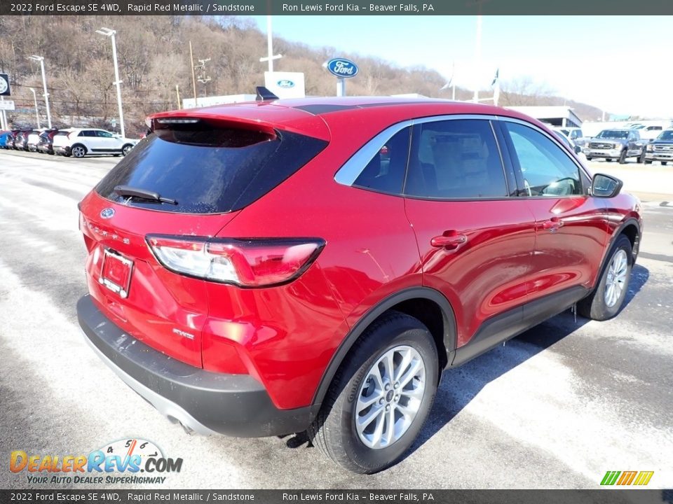 2022 Ford Escape SE 4WD Rapid Red Metallic / Sandstone Photo #8