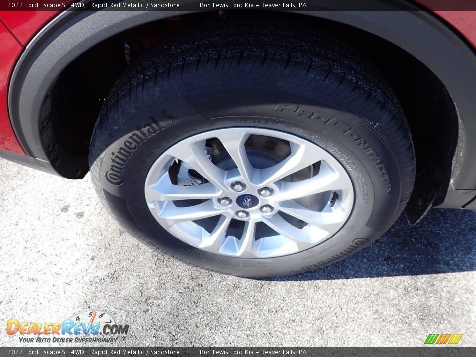 2022 Ford Escape SE 4WD Rapid Red Metallic / Sandstone Photo #9
