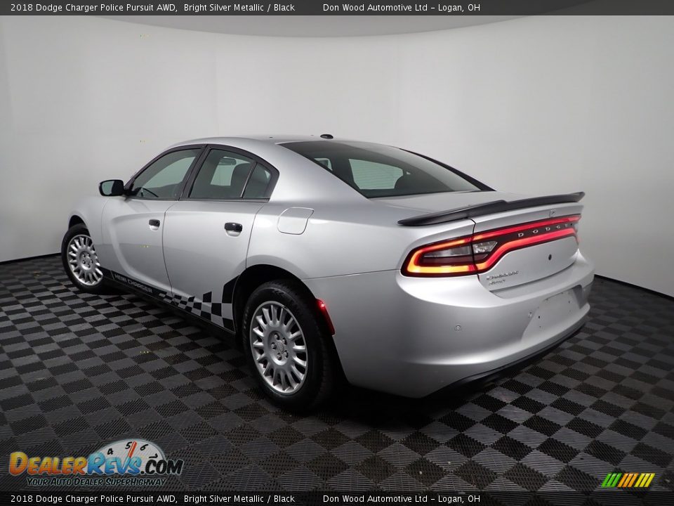2018 Dodge Charger Police Pursuit AWD Bright Silver Metallic / Black Photo #6