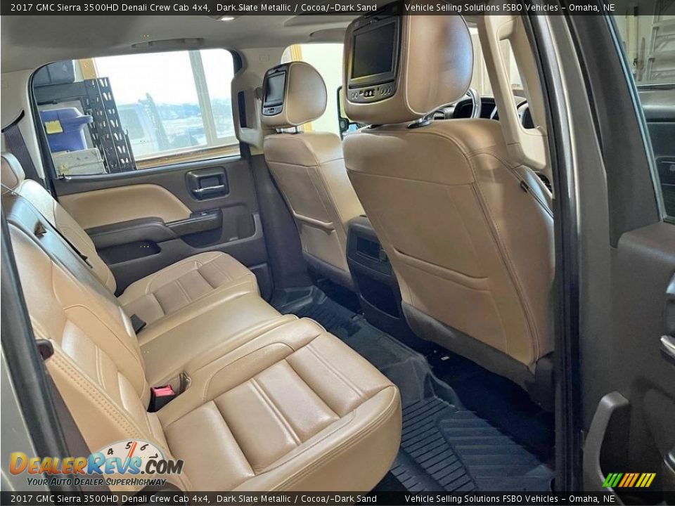 Rear Seat of 2017 GMC Sierra 3500HD Denali Crew Cab 4x4 Photo #5