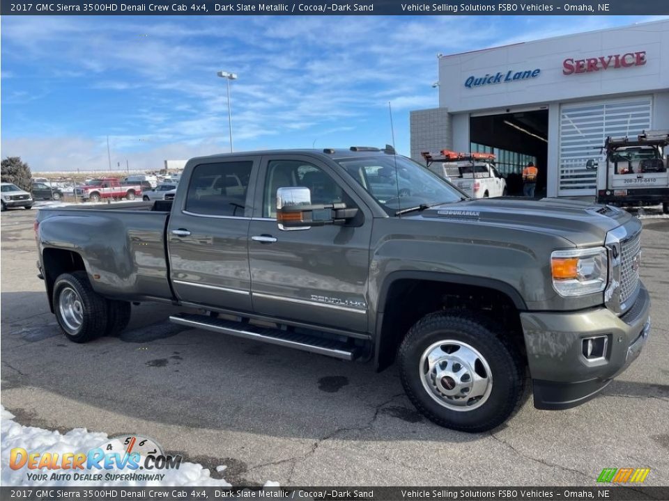 Dark Slate Metallic 2017 GMC Sierra 3500HD Denali Crew Cab 4x4 Photo #6