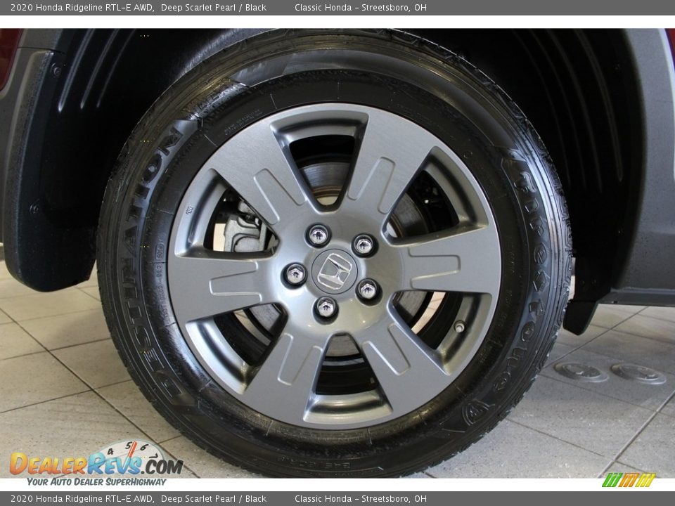 2020 Honda Ridgeline RTL-E AWD Deep Scarlet Pearl / Black Photo #7