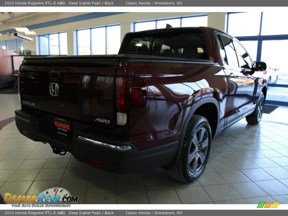2020 Honda Ridgeline RTL-E AWD Deep Scarlet Pearl / Black Photo #8