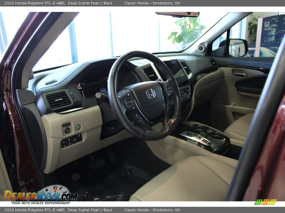 2020 Honda Ridgeline RTL-E AWD Deep Scarlet Pearl / Black Photo #15