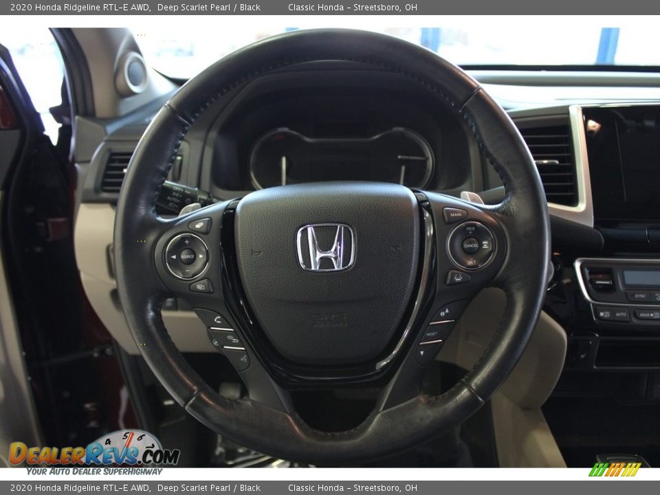 2020 Honda Ridgeline RTL-E AWD Deep Scarlet Pearl / Black Photo #19