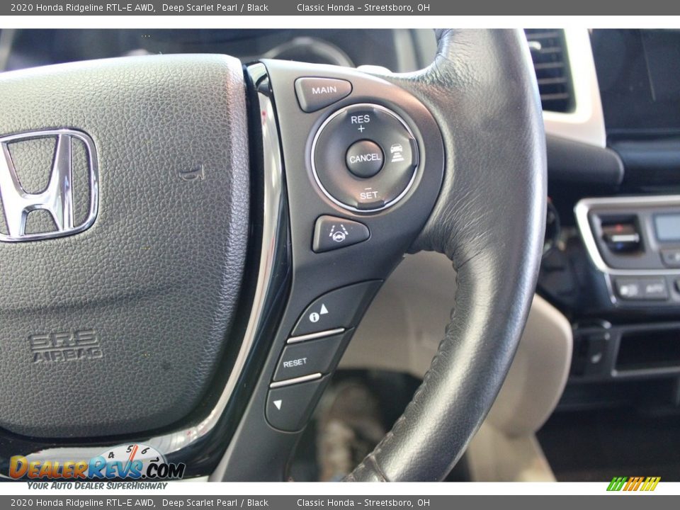 2020 Honda Ridgeline RTL-E AWD Deep Scarlet Pearl / Black Photo #21