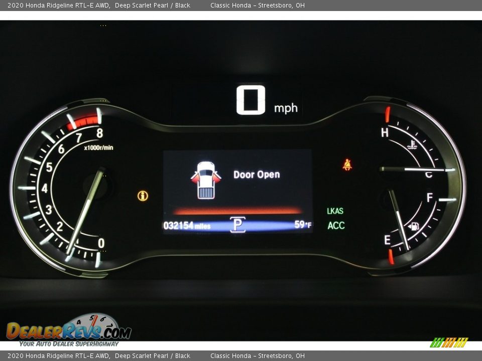 2020 Honda Ridgeline RTL-E AWD Deep Scarlet Pearl / Black Photo #22