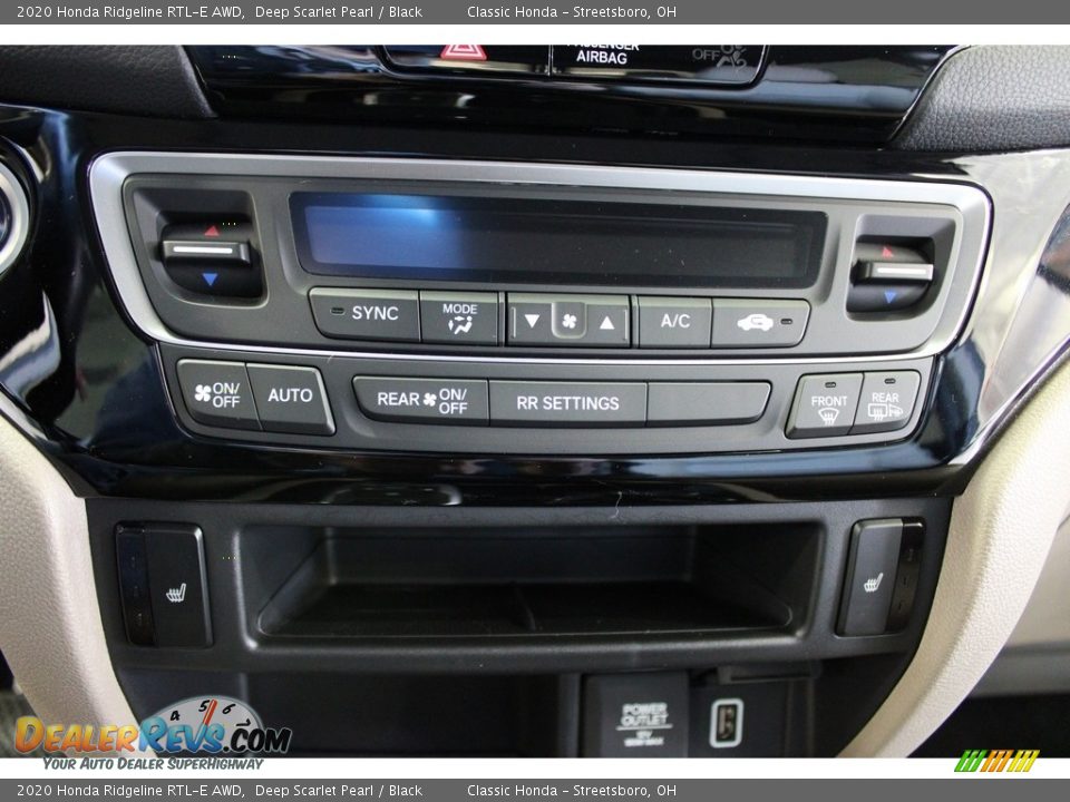 2020 Honda Ridgeline RTL-E AWD Deep Scarlet Pearl / Black Photo #23