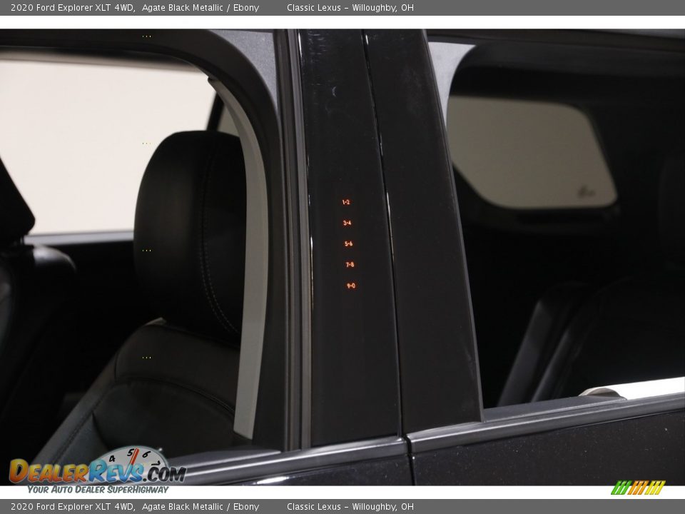 2020 Ford Explorer XLT 4WD Agate Black Metallic / Ebony Photo #4