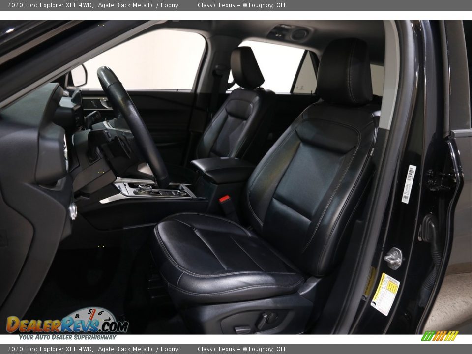 2020 Ford Explorer XLT 4WD Agate Black Metallic / Ebony Photo #6