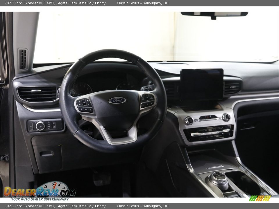 2020 Ford Explorer XLT 4WD Agate Black Metallic / Ebony Photo #7