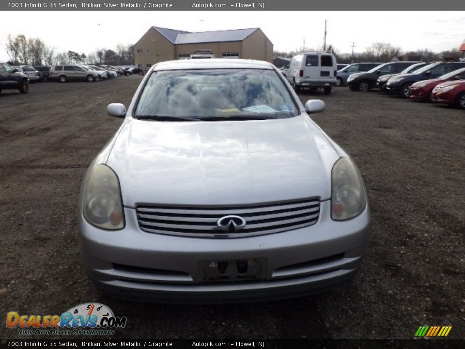 2003 Infiniti G 35 Sedan Brilliant Silver Metallic / Graphite Photo #3