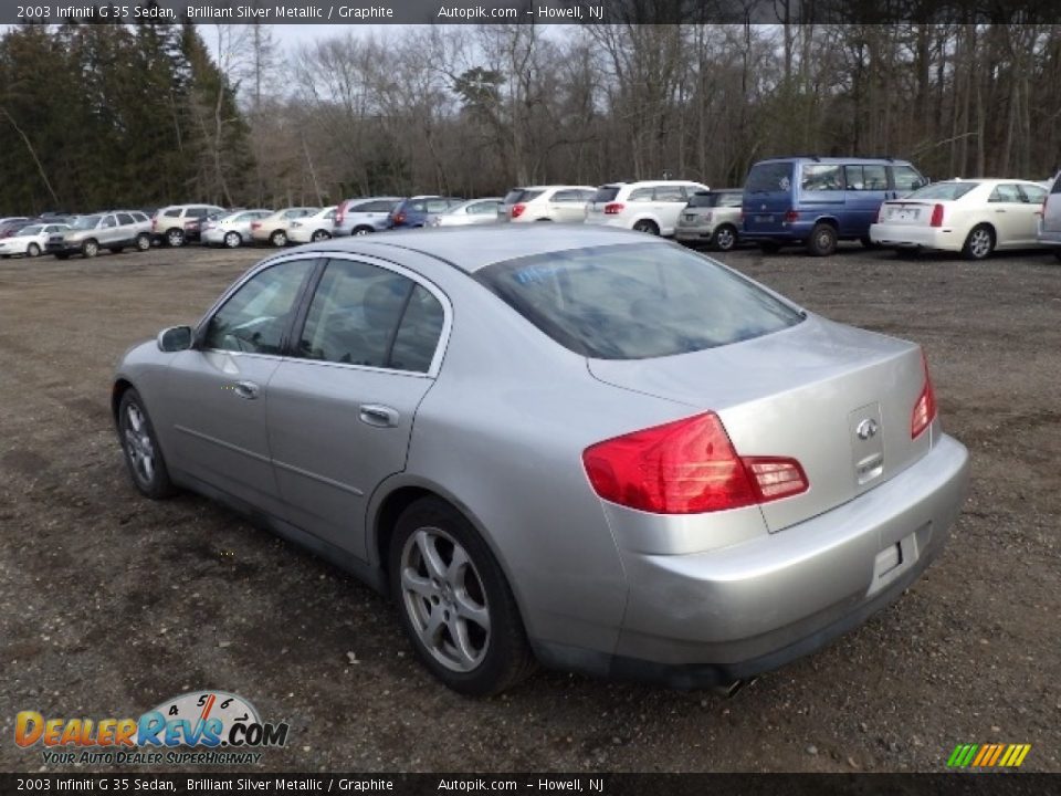 2003 Infiniti G 35 Sedan Brilliant Silver Metallic / Graphite Photo #4