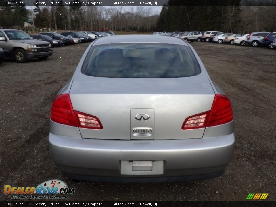 2003 Infiniti G 35 Sedan Brilliant Silver Metallic / Graphite Photo #5