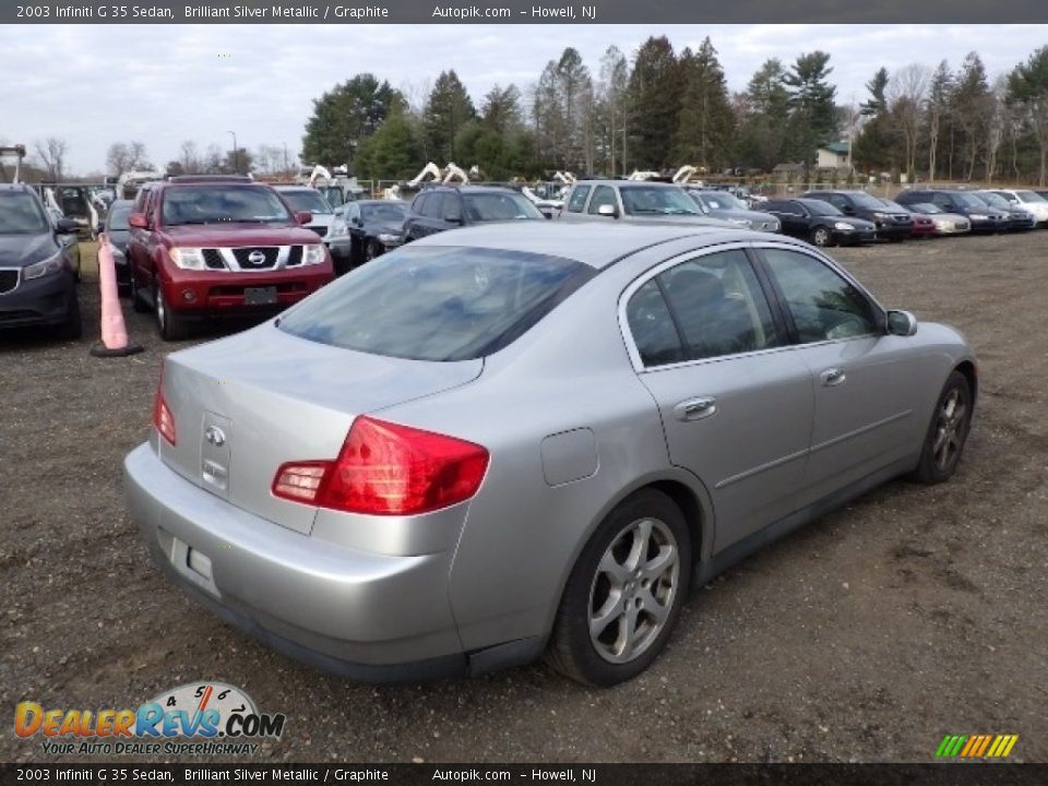 2003 Infiniti G 35 Sedan Brilliant Silver Metallic / Graphite Photo #6