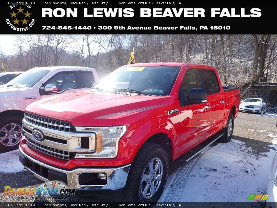 2019 Ford F150 XLT SuperCrew 4x4 Race Red / Earth Gray Photo #1