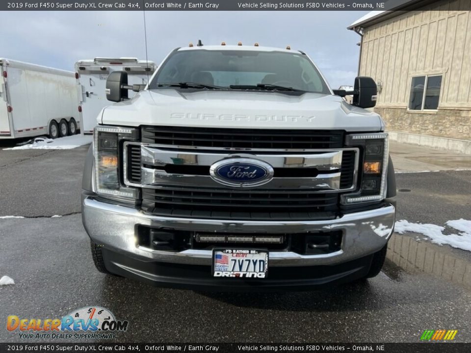 2019 Ford F450 Super Duty XL Crew Cab 4x4 Oxford White / Earth Gray Photo #9