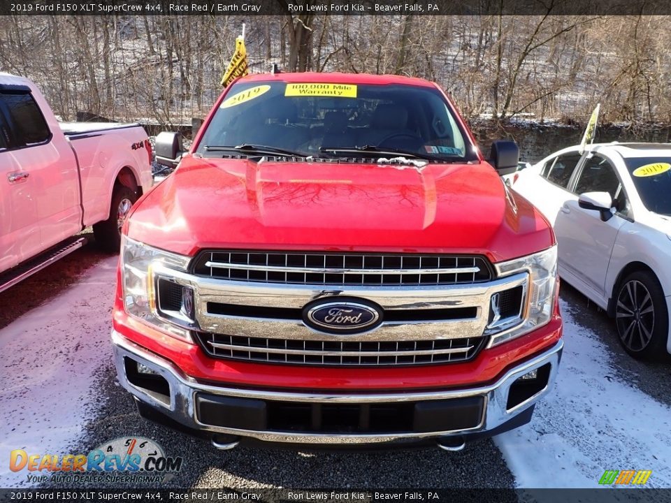 2019 Ford F150 XLT SuperCrew 4x4 Race Red / Earth Gray Photo #2