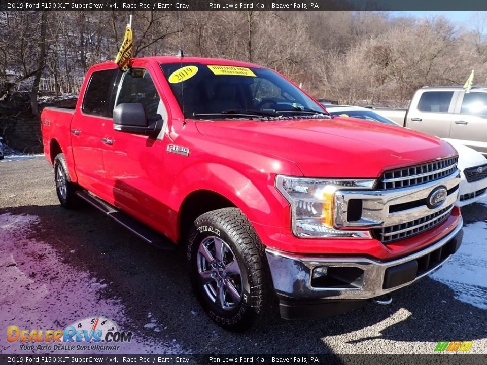 2019 Ford F150 XLT SuperCrew 4x4 Race Red / Earth Gray Photo #3