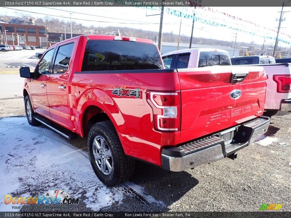 2019 Ford F150 XLT SuperCrew 4x4 Race Red / Earth Gray Photo #6