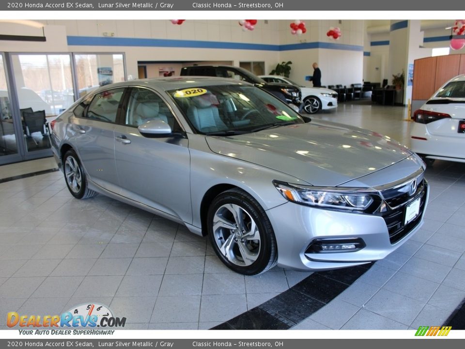 2020 Honda Accord EX Sedan Lunar Silver Metallic / Gray Photo #3