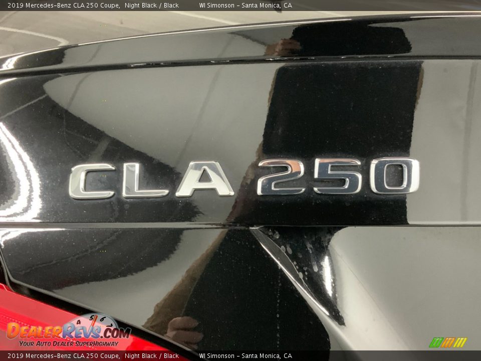 2019 Mercedes-Benz CLA 250 Coupe Night Black / Black Photo #11