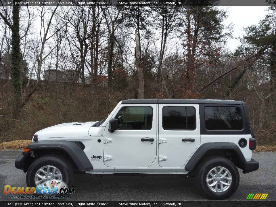 2023 Jeep Wrangler Unlimited Sport 4x4 Bright White / Black Photo #1