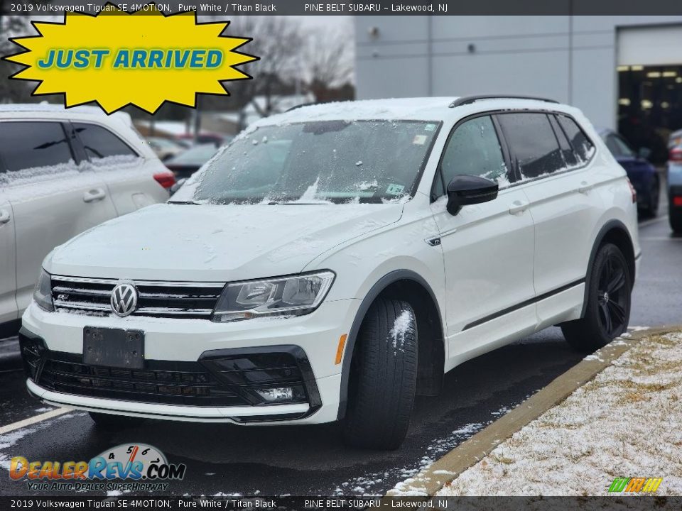 2019 Volkswagen Tiguan SE 4MOTION Pure White / Titan Black Photo #1