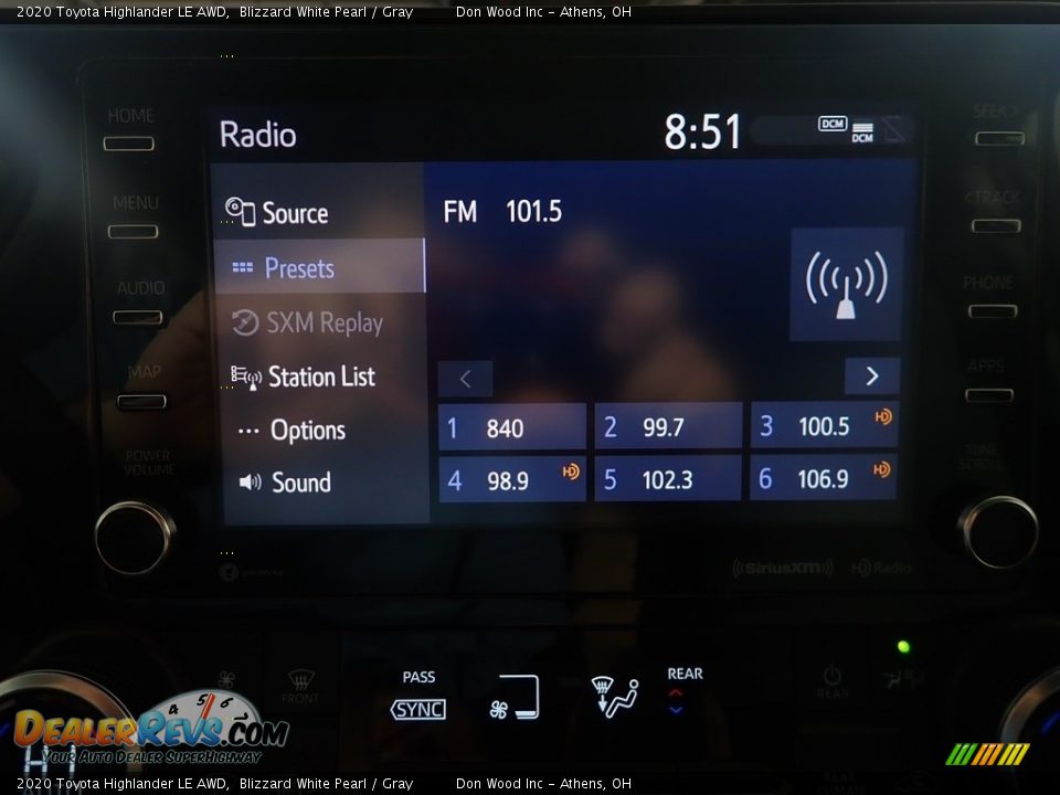 2020 Toyota Highlander LE AWD Blizzard White Pearl / Gray Photo #23