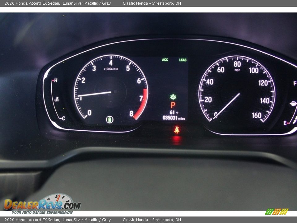 2020 Honda Accord EX Sedan Lunar Silver Metallic / Gray Photo #33