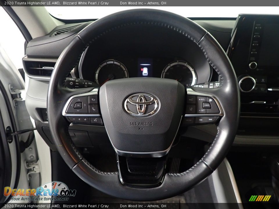 2020 Toyota Highlander LE AWD Blizzard White Pearl / Gray Photo #24