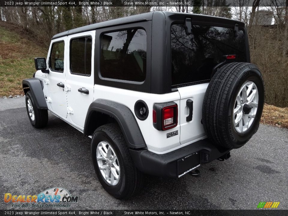 2023 Jeep Wrangler Unlimited Sport 4x4 Bright White / Black Photo #8