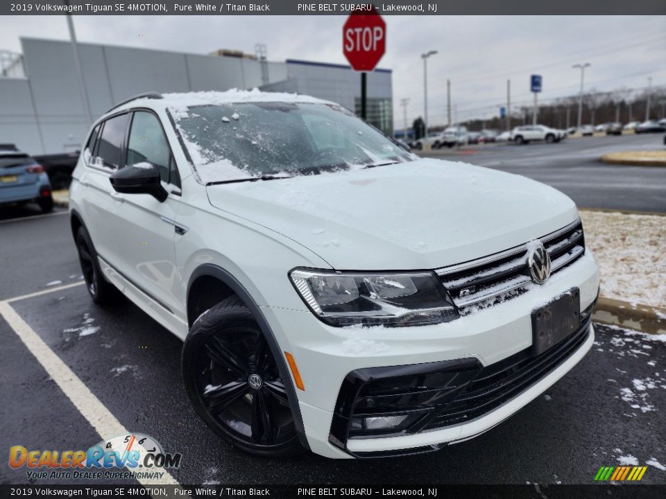 2019 Volkswagen Tiguan SE 4MOTION Pure White / Titan Black Photo #3