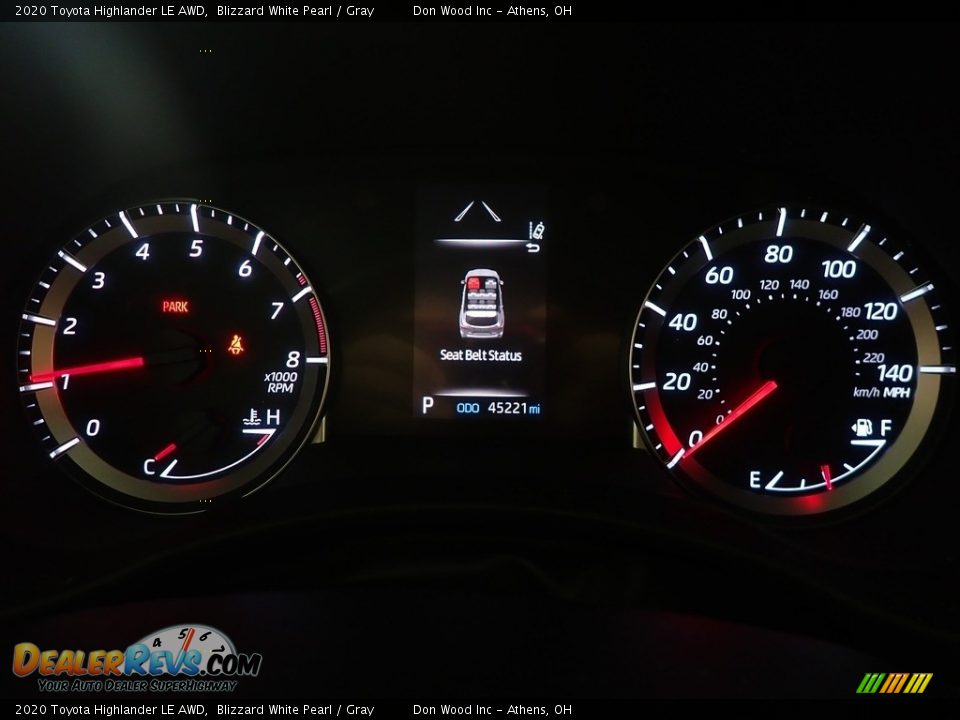 2020 Toyota Highlander LE AWD Blizzard White Pearl / Gray Photo #25