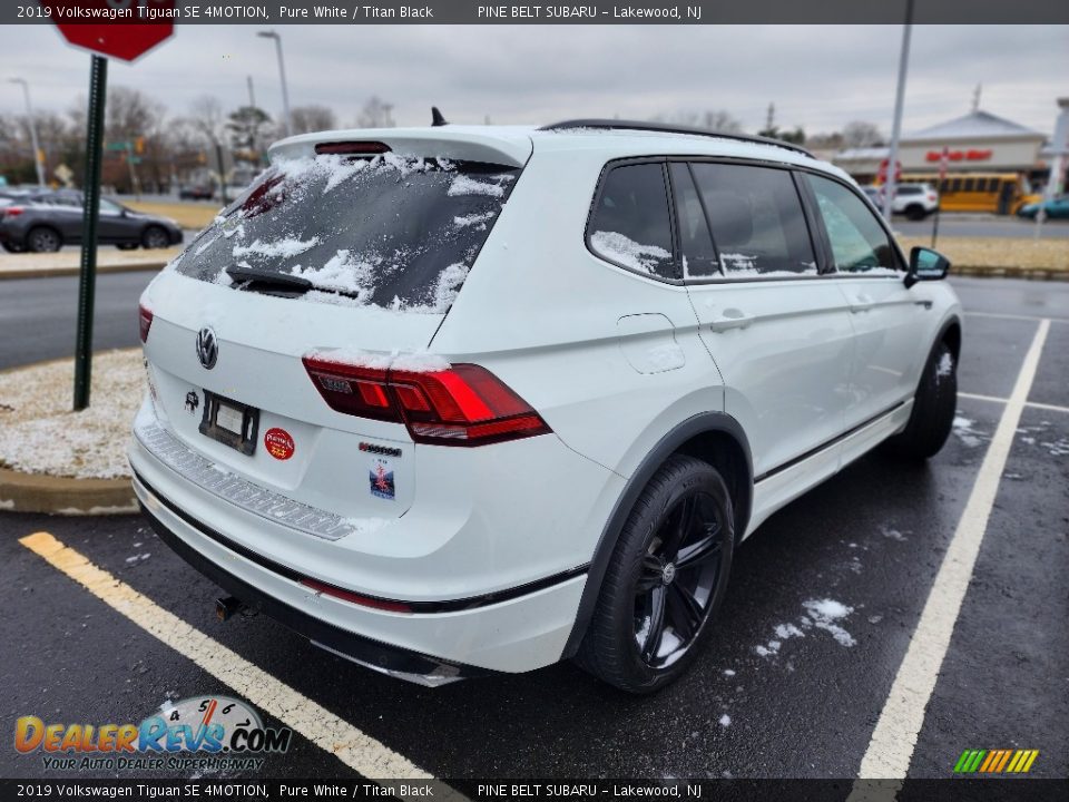 2019 Volkswagen Tiguan SE 4MOTION Pure White / Titan Black Photo #7