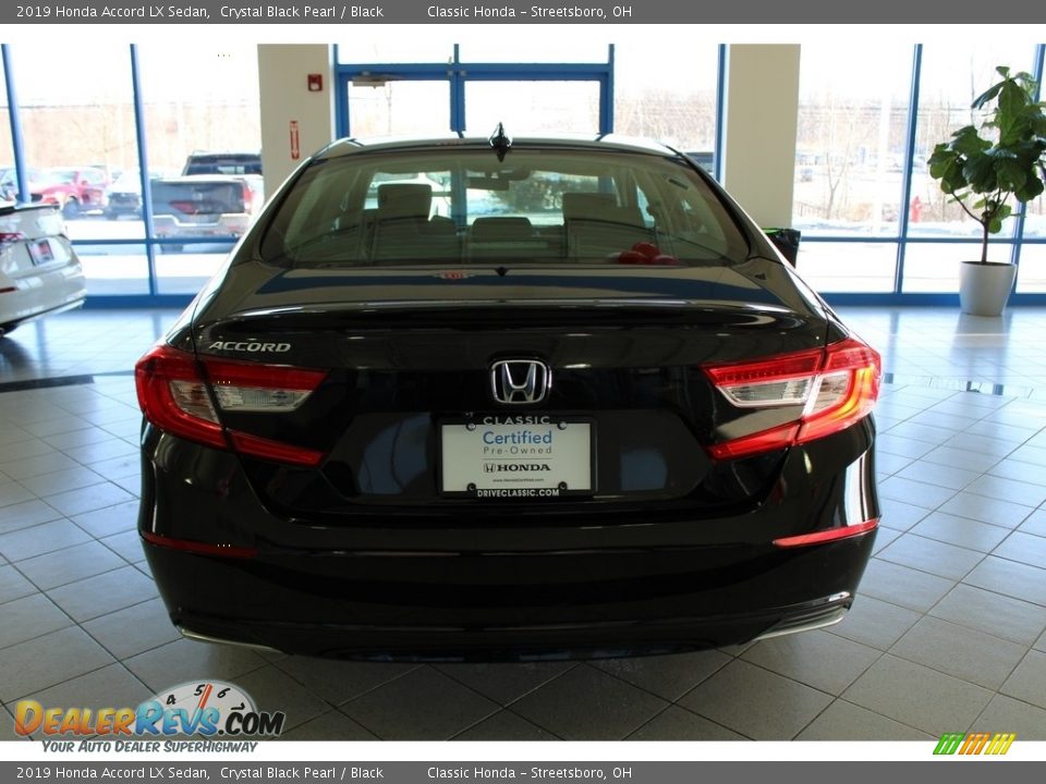 2019 Honda Accord LX Sedan Crystal Black Pearl / Black Photo #9