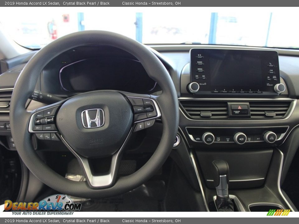 2019 Honda Accord LX Sedan Crystal Black Pearl / Black Photo #18