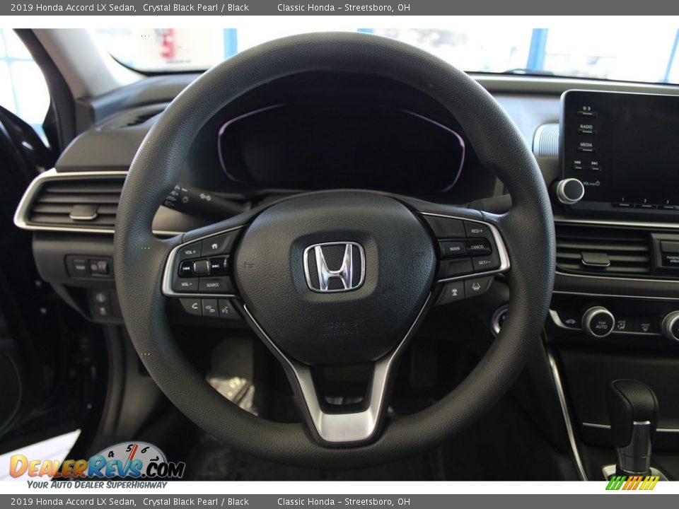 2019 Honda Accord LX Sedan Crystal Black Pearl / Black Photo #19