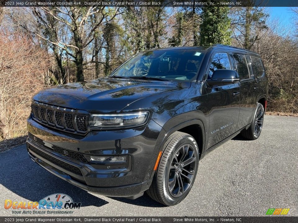 2023 Jeep Grand Wagoneer Obsidian 4x4 Diamond Black Crystal Pearl / Global Black Photo #2