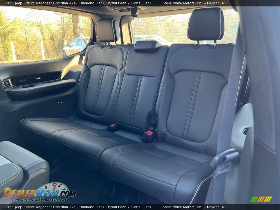 Rear Seat of 2023 Jeep Grand Wagoneer Obsidian 4x4 Photo #21