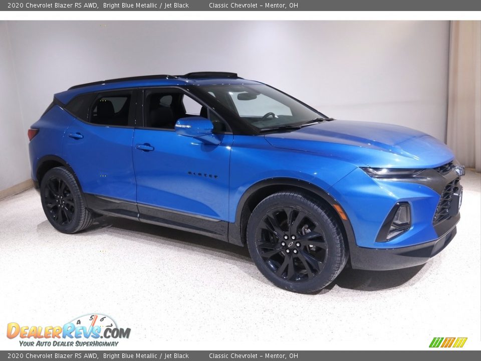 2020 Chevrolet Blazer RS AWD Bright Blue Metallic / Jet Black Photo #1