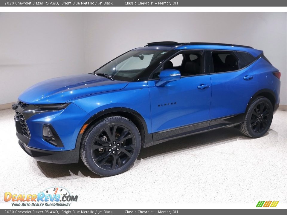 2020 Chevrolet Blazer RS AWD Bright Blue Metallic / Jet Black Photo #3