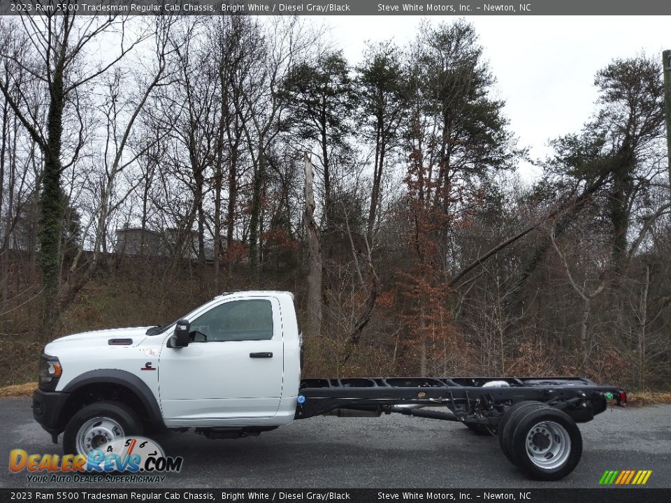 Bright White 2023 Ram 5500 Tradesman Regular Cab Chassis Photo #1