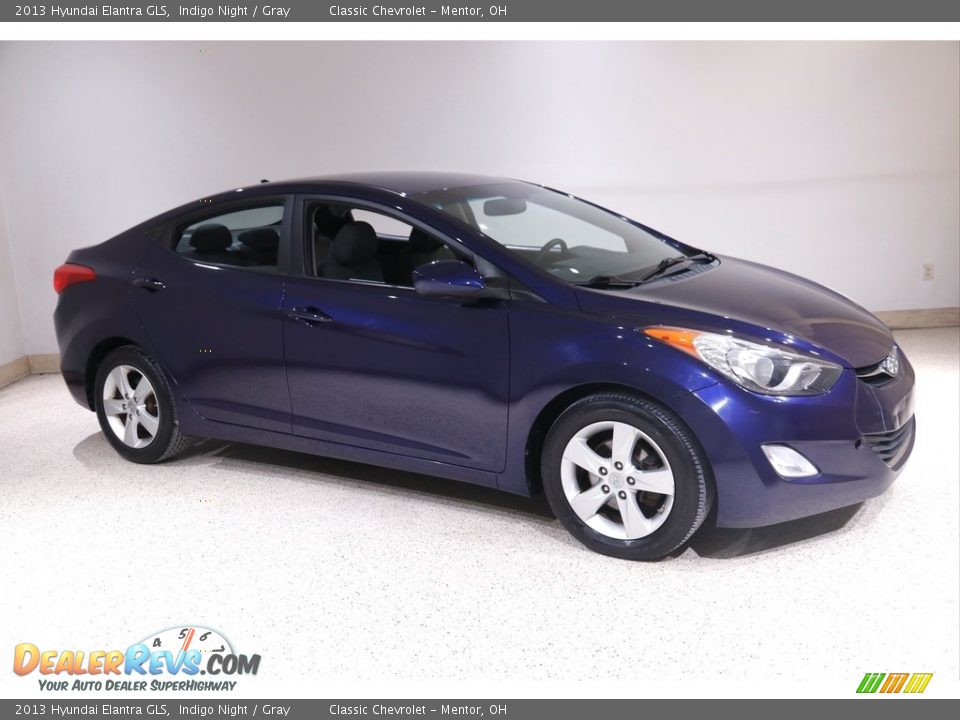 2013 Hyundai Elantra GLS Indigo Night / Gray Photo #1